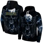 west virginia mountaineers skull artwork blue black hoodie best selling