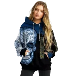 west virginia mountaineers sugar skull blue black hoodie best selling