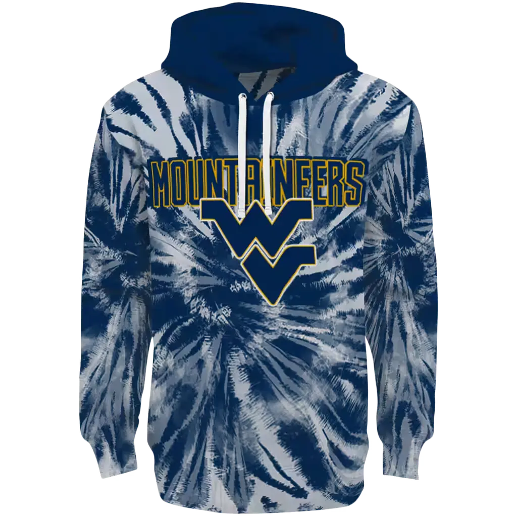 west virginia mountaineers tie dye pattern blue hoodie best selling west virginia mountaineers tie dye pattern blue hoodie best selling