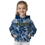 west virginia mountaineers tie dye pattern blue hoodie best selling