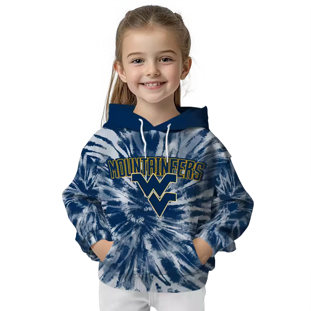 west virginia mountaineers tie dye pattern blue hoodie top rated west virginia mountaineers tie dye pattern blue hoodie top rated