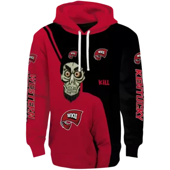 western kentucky hilltoppers achmed skull red hoodie best selling