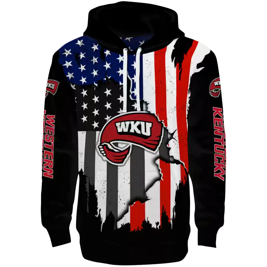 western kentucky hilltoppers american pride black hoodie best selling western kentucky hilltoppers american pride black hoodie best selling