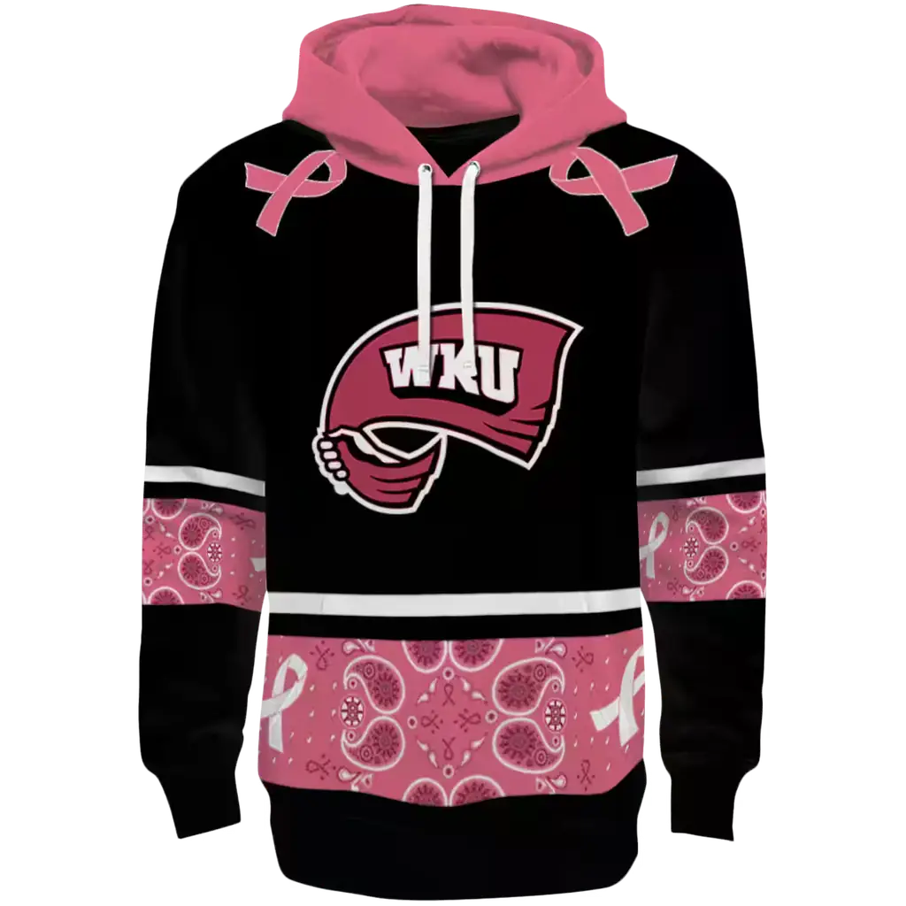 western kentucky hilltoppers awareness ribbon black pink hoodie best selling western kentucky hilltoppers awareness ribbon black pink hoodie best selling