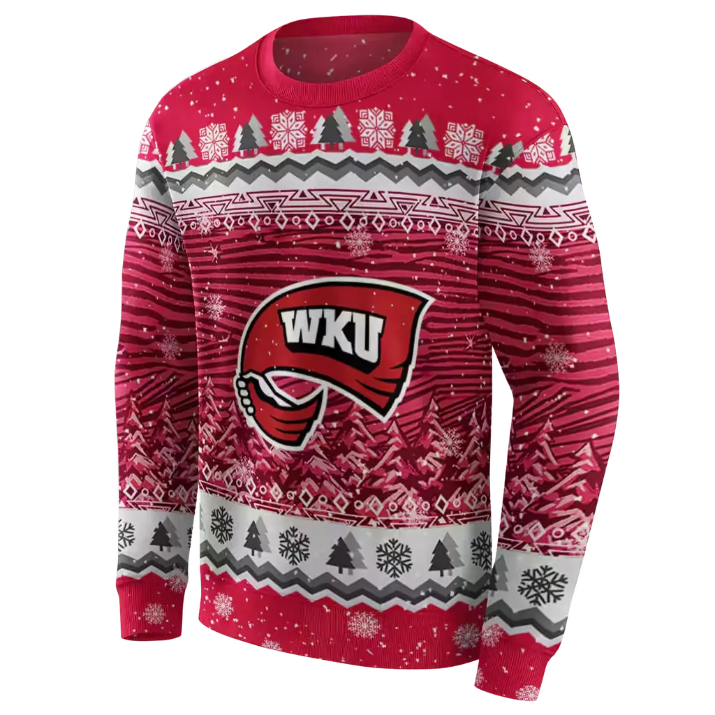 western kentucky hilltoppers christmas trees red hoodie new arrival western kentucky hilltoppers christmas trees red hoodie new arrival
