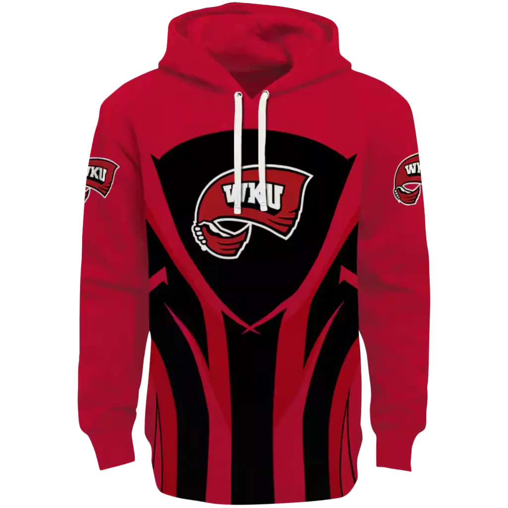 western kentucky hilltoppers concentric lines red black hoodie best selling western kentucky hilltoppers concentric lines red black hoodie best selling