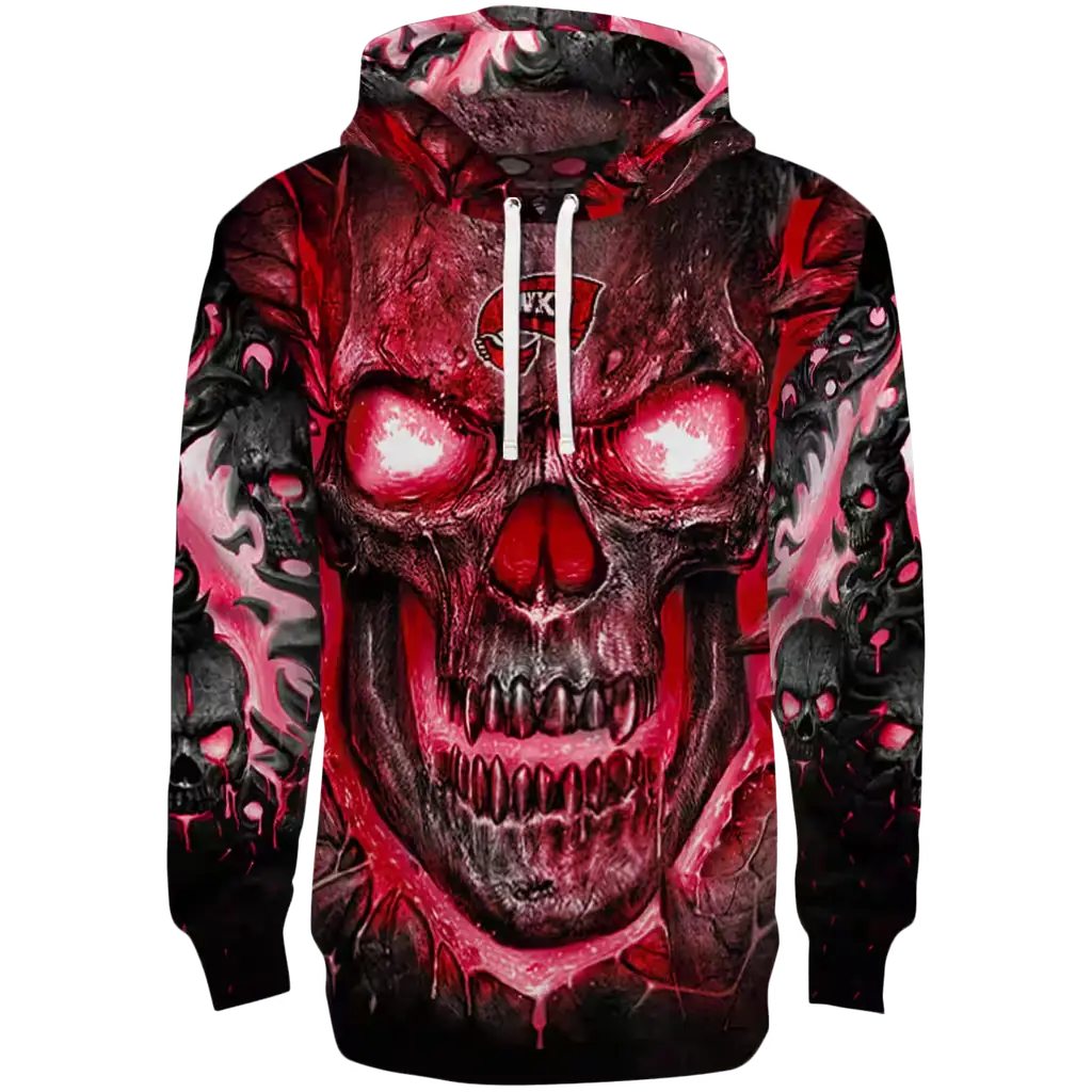 western kentucky hilltoppers demonic skull red black hoodie best selling western kentucky hilltoppers demonic skull red black hoodie best selling