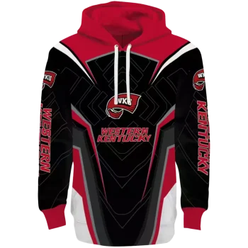western kentucky hilltoppers futuristic pattern red black hoodie best selling