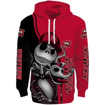 western kentucky hilltoppers jack skellington red hoodie best selling