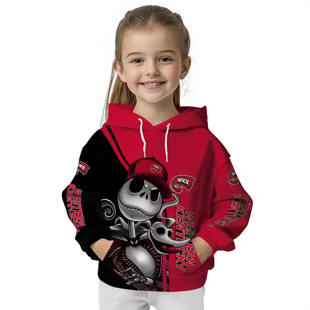 western kentucky hilltoppers jack skellington red hoodie top rated western kentucky hilltoppers jack skellington red hoodie top rated