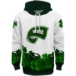 western kentucky hilltoppers lucky motif white green hoodie best selling