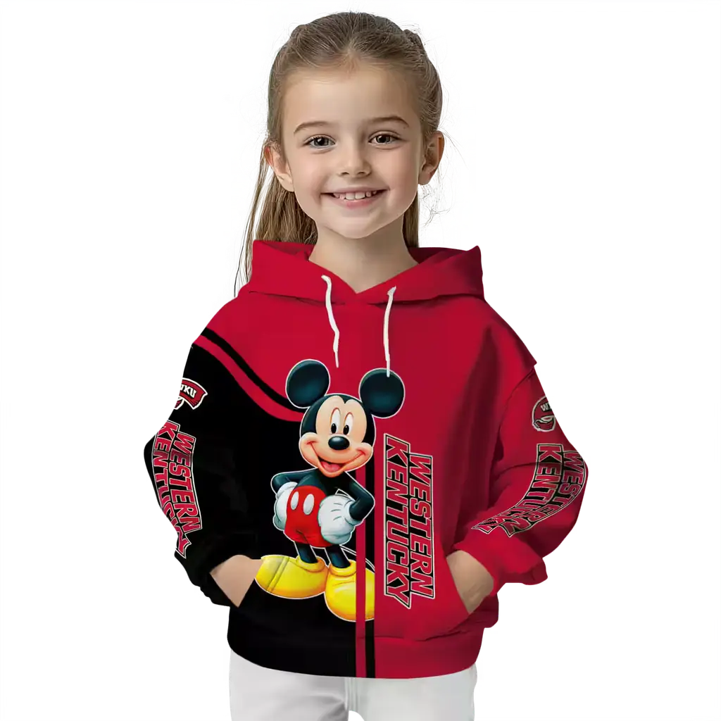 western kentucky hilltoppers mickey mouse red black hoodie top rated western kentucky hilltoppers mickey mouse red black hoodie top rated
