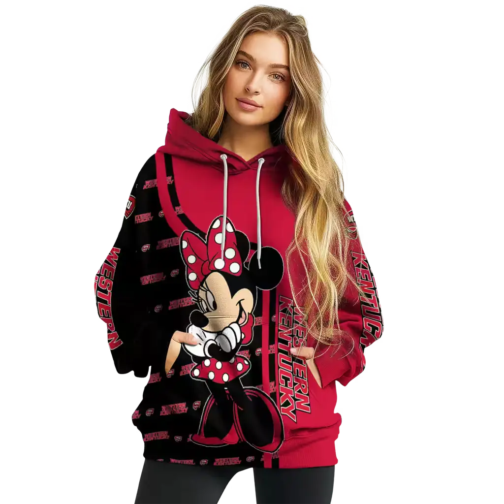 western kentucky hilltoppers minnie mouse red hoodie high quality western kentucky hilltoppers minnie mouse red hoodie high quality
