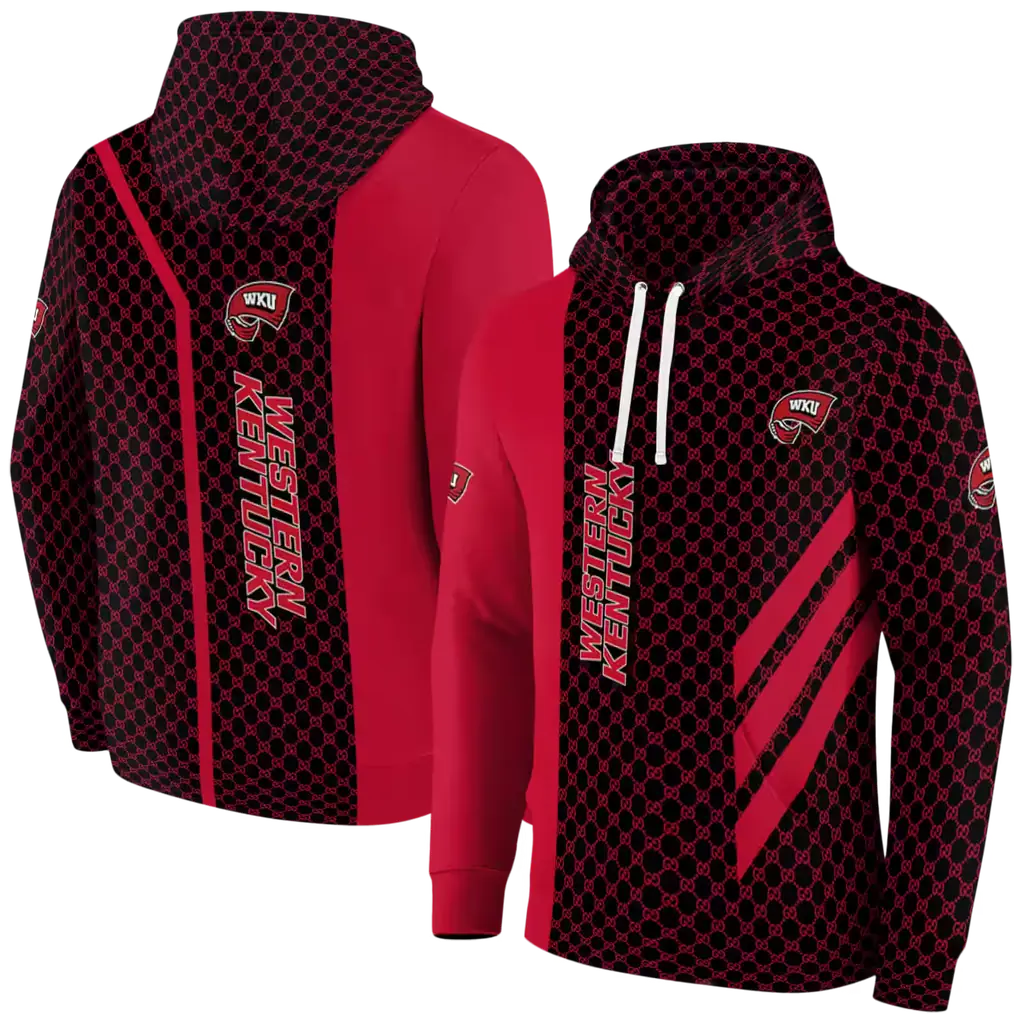 western kentucky hilltoppers monogram pattern red hoodie fashion forward western kentucky hilltoppers monogram pattern red hoodie fashion forward