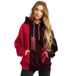 western kentucky hilltoppers monogram pattern red hoodie best selling