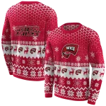 western kentucky hilltoppers reindeer motif red hoodie best selling