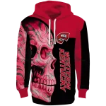 western kentucky hilltoppers skull motif red black hoodie best selling