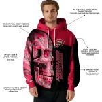 western kentucky hilltoppers skull motif red black hoodie best selling