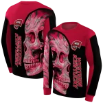 western kentucky hilltoppers skull motif red black hoodie best selling