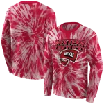 western kentucky hilltoppers tie dye pattern red hoodie best selling