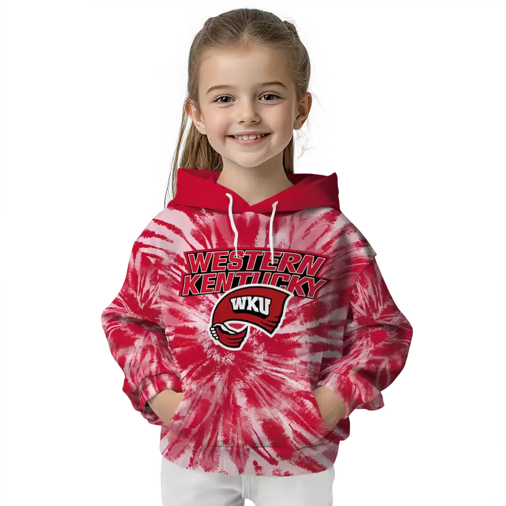 western kentucky hilltoppers tie dye pattern red hoodie top rated western kentucky hilltoppers tie dye pattern red hoodie top rated