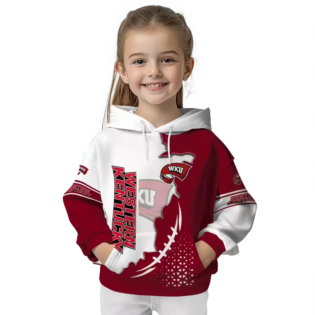 western kentucky hilltoppers triangular pattern red white hoodie top rated western kentucky hilltoppers triangular pattern red white hoodie top rated