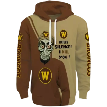 western michigan broncos achmed skull brown hoodie best selling