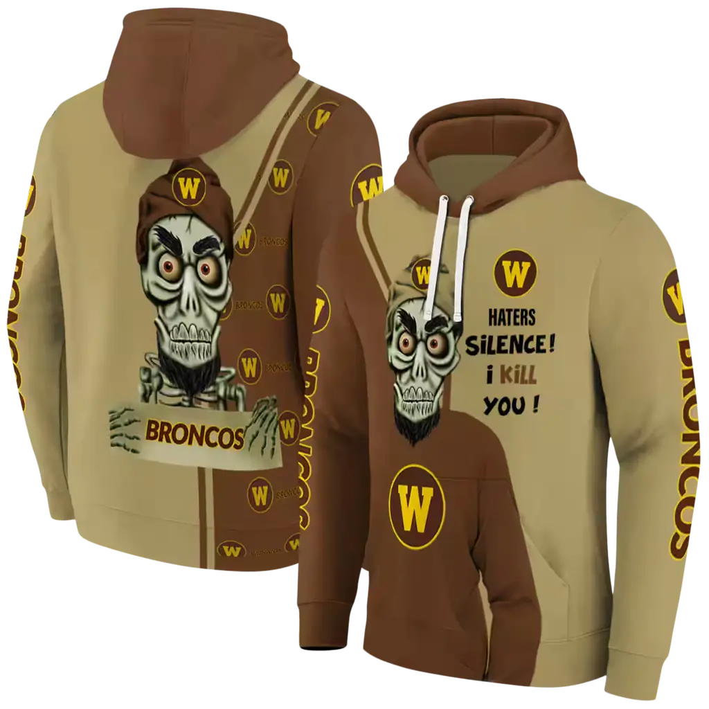 western michigan broncos achmed skull brown hoodie fashion forward western michigan broncos achmed skull brown hoodie fashion forward