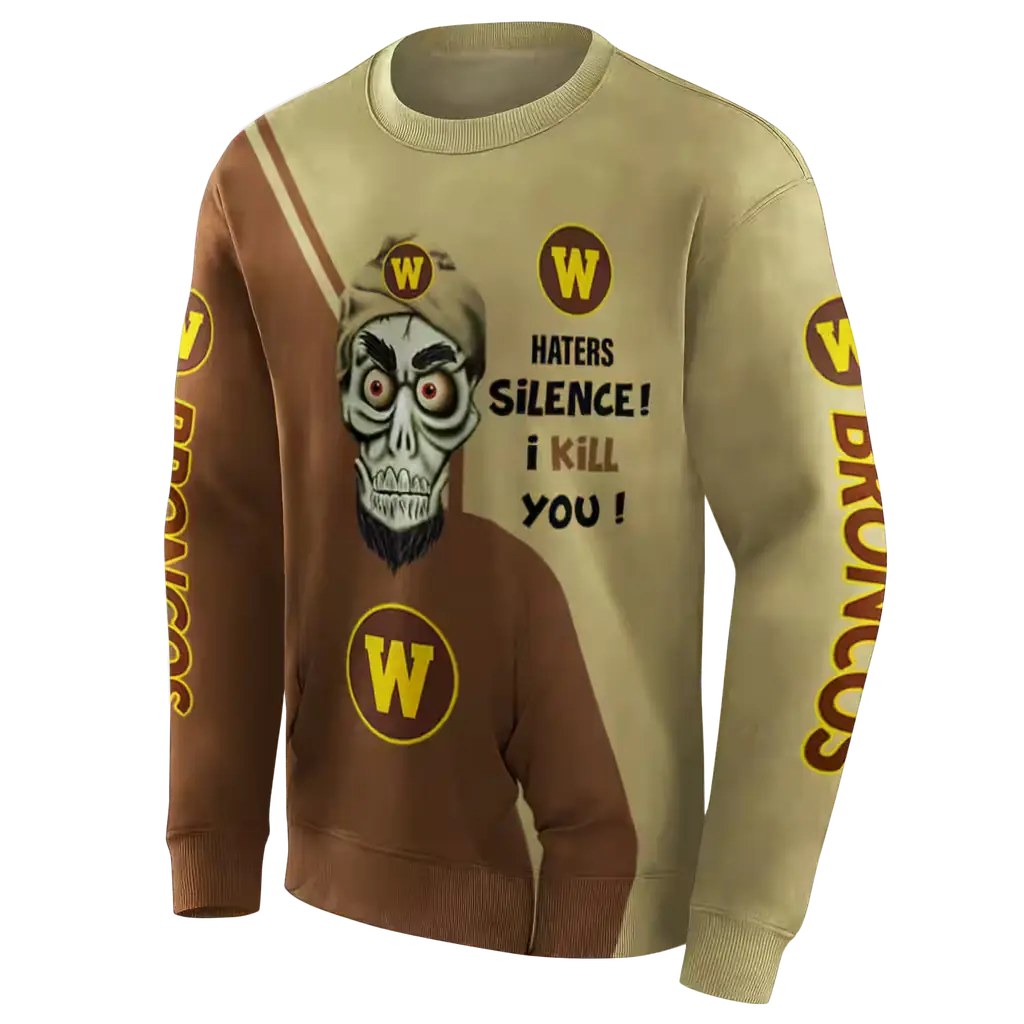 western michigan broncos achmed skull brown hoodie new arrival western michigan broncos achmed skull brown hoodie new arrival