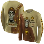 western michigan broncos achmed skull brown hoodie best selling