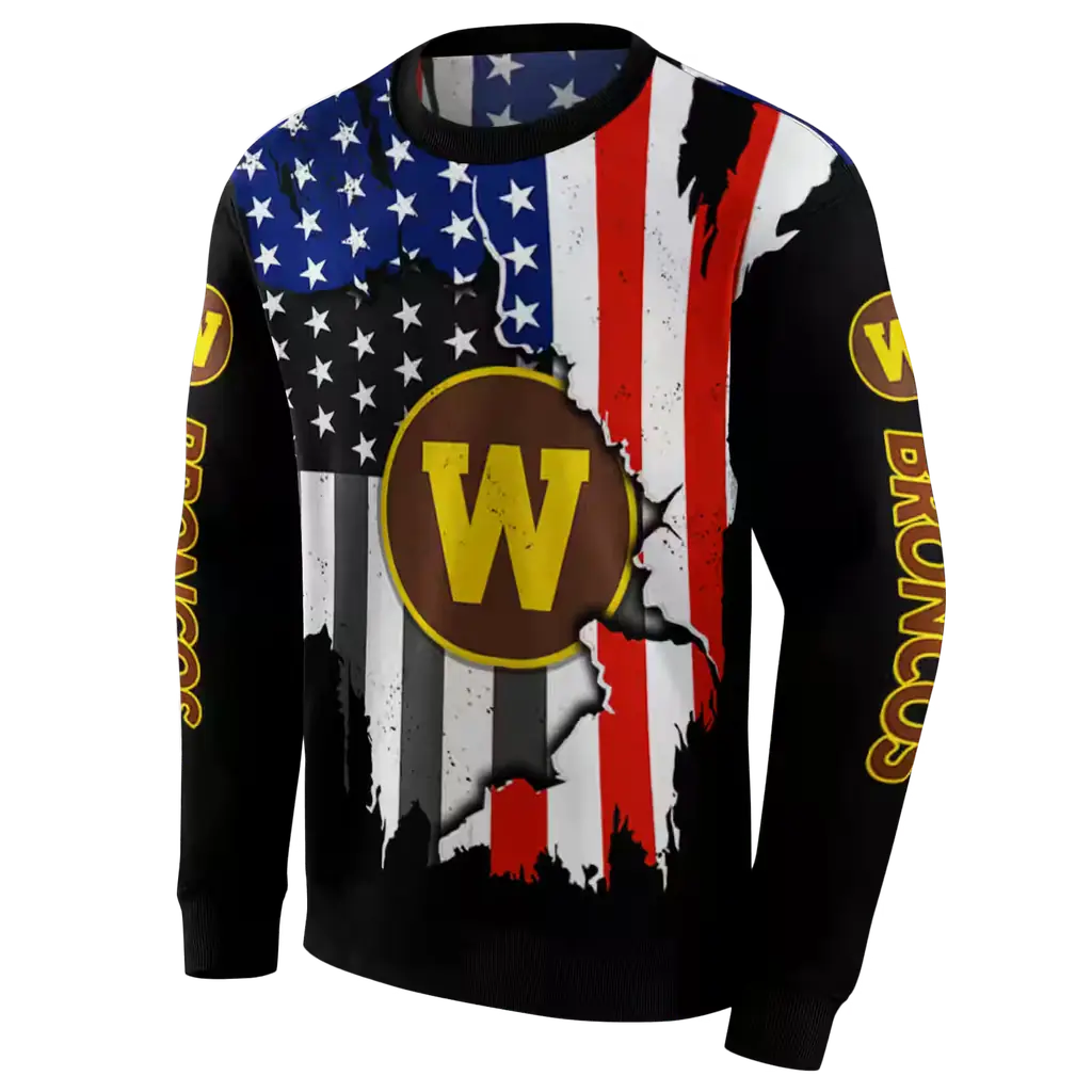 western michigan broncos american pride black hoodie new arrival western michigan broncos american pride black hoodie new arrival