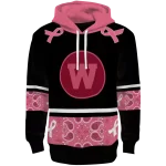 western michigan broncos awareness ribbon black pink hoodie best selling