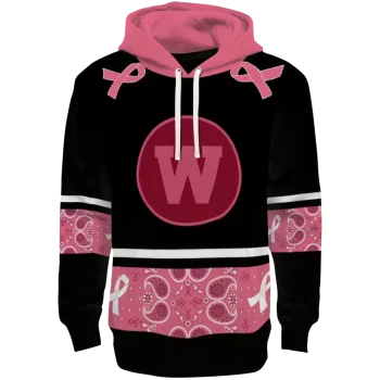 western michigan broncos awareness ribbon black pink hoodie best selling