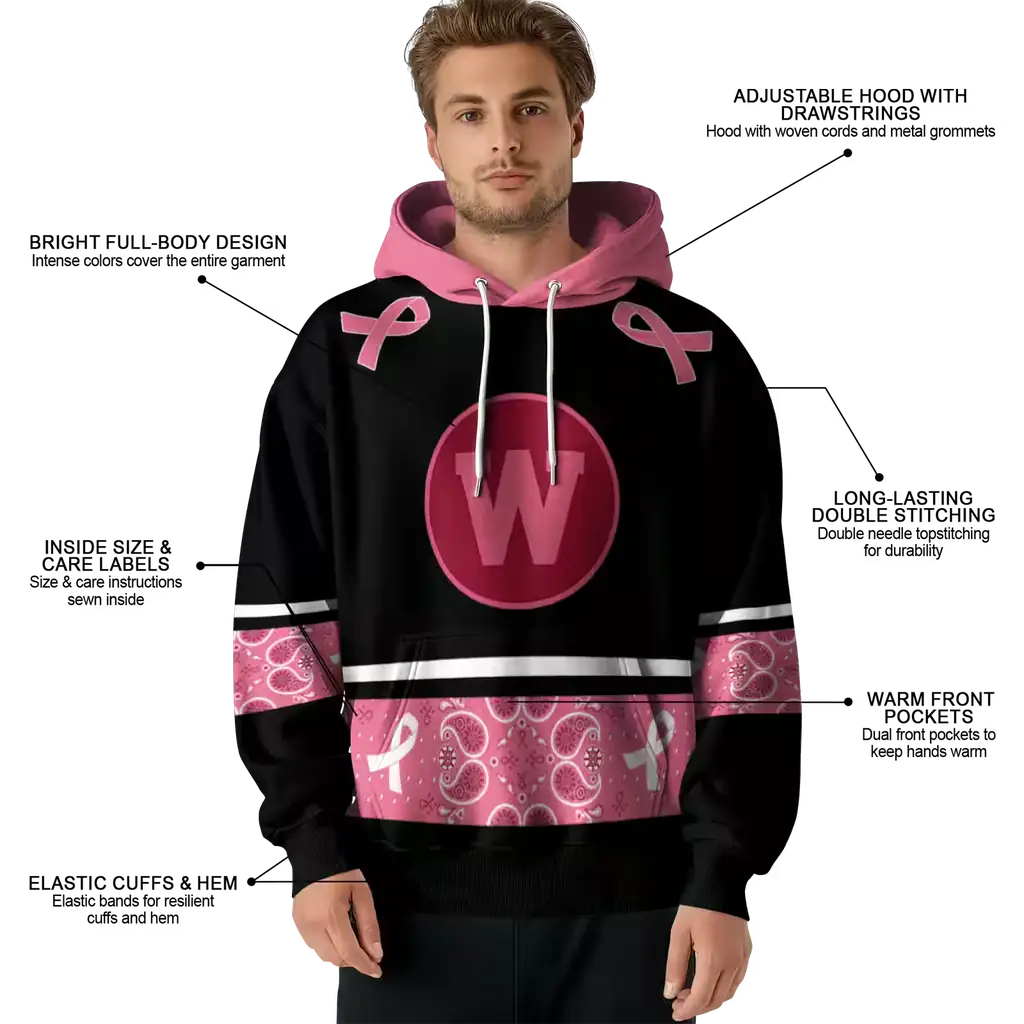 western michigan broncos awareness ribbon black pink hoodie latest model western michigan broncos awareness ribbon black pink hoodie latest model