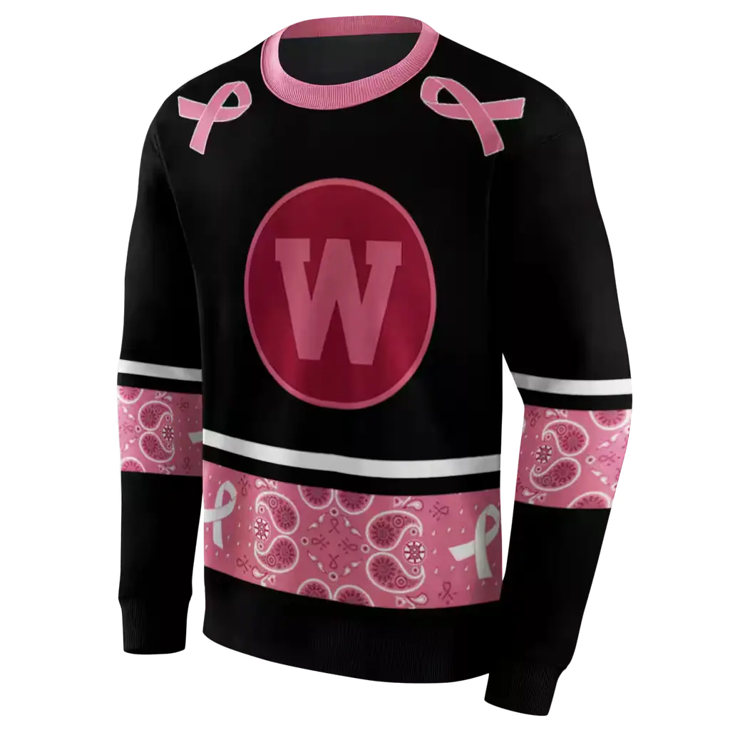 western michigan broncos awareness ribbon black pink hoodie new arrival western michigan broncos awareness ribbon black pink hoodie new arrival