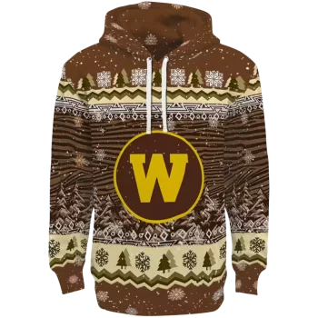 western michigan broncos christmas trees brown hoodie best selling