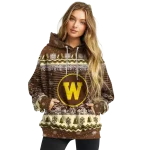 western michigan broncos christmas trees brown hoodie best selling