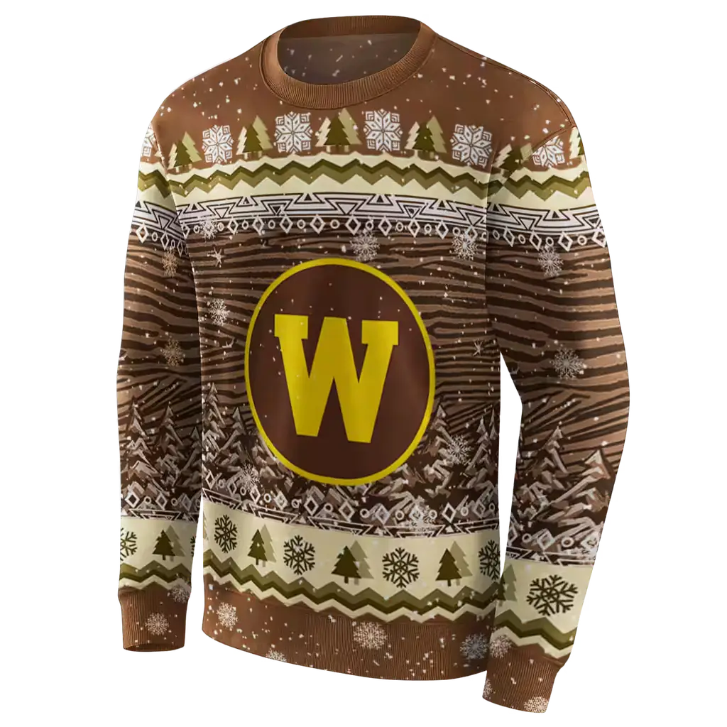 western michigan broncos christmas trees brown hoodie new arrival western michigan broncos christmas trees brown hoodie new arrival