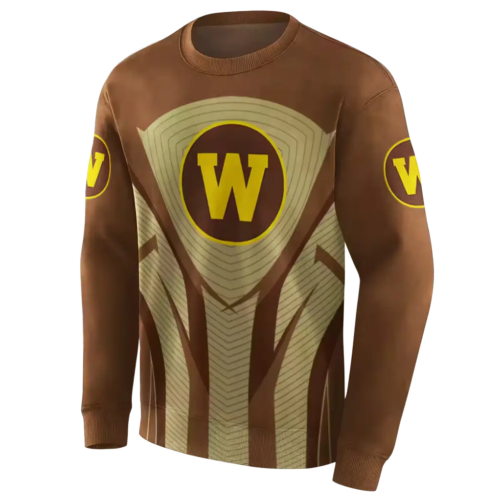 western michigan broncos concentric lines brown black hoodie new arrival western michigan broncos concentric lines brown black hoodie new arrival