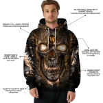 western michigan broncos demonic skull brown black hoodie best selling