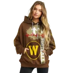 western michigan broncos football heartbeat brown hoodie best selling