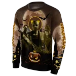 western michigan broncos halloween vibes brown black hoodie best selling