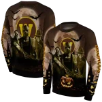 western michigan broncos halloween vibes brown black hoodie best selling