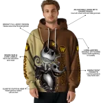 western michigan broncos jack skellington brown hoodie best selling