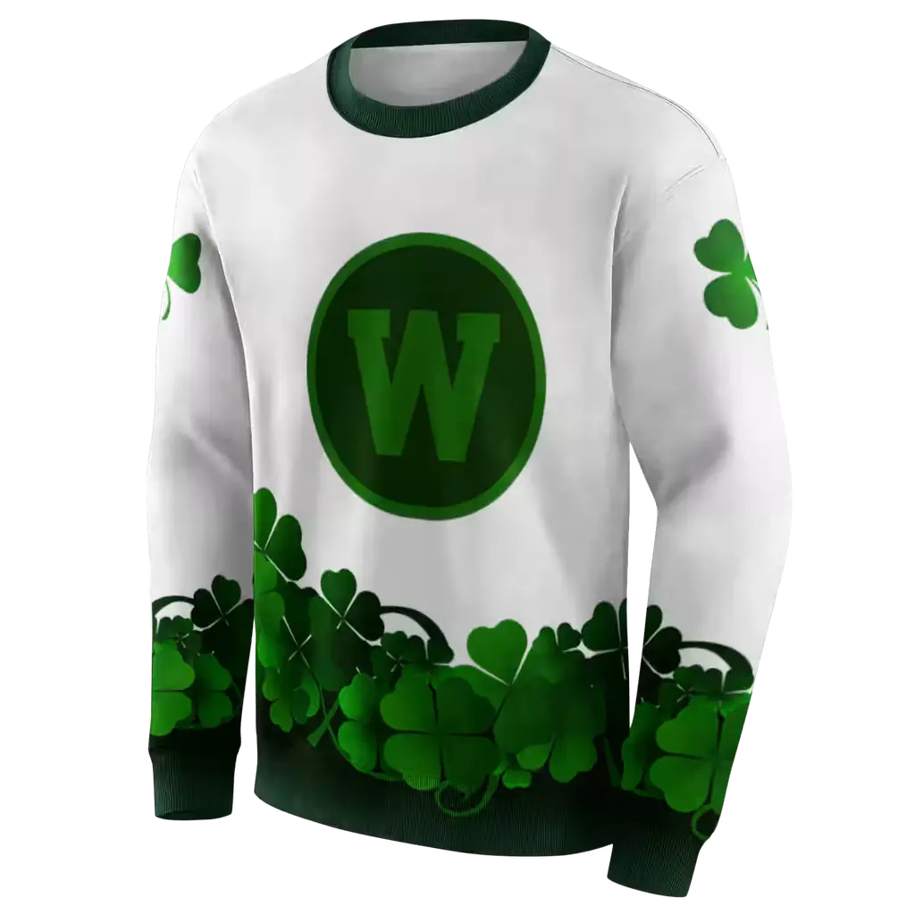 western michigan broncos lucky motif white green hoodie new arrival western michigan broncos lucky motif white green hoodie new arrival