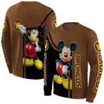 western michigan broncos mickey mouse brown black hoodie best selling