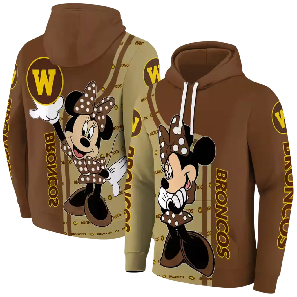 western michigan broncos minnie mouse brown hoodie fashion forward western michigan broncos minnie mouse brown hoodie fashion forward