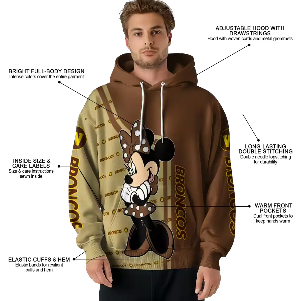 western michigan broncos minnie mouse brown hoodie latest model western michigan broncos minnie mouse brown hoodie latest model