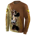 western michigan broncos minnie mouse brown hoodie best selling