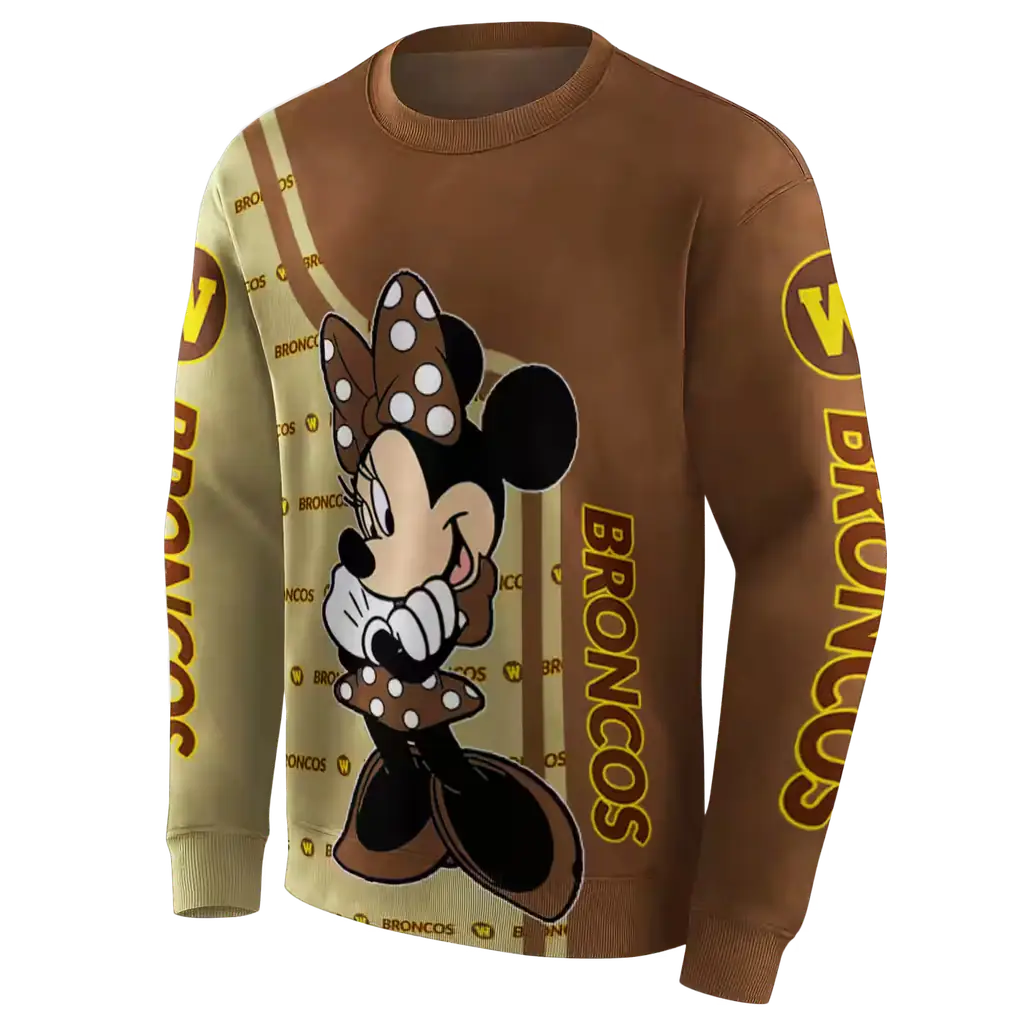 western michigan broncos minnie mouse brown hoodie new arrival western michigan broncos minnie mouse brown hoodie new arrival